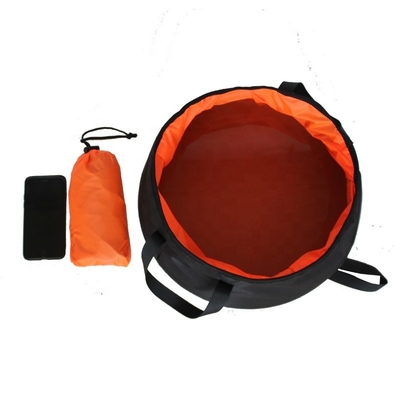 300D Oxford Cloth Portable Foldable Water Bucket for Outdoor Camping Hiking Travelling