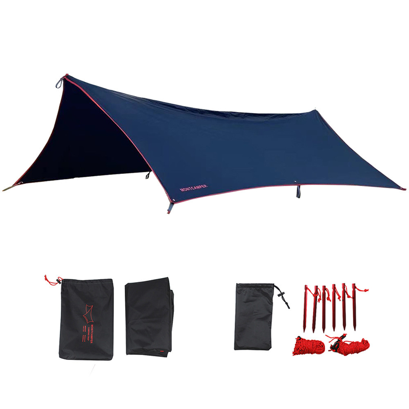 Black Three-Season Waterproof Tarp For Tent Picnics And Outdoor Activities